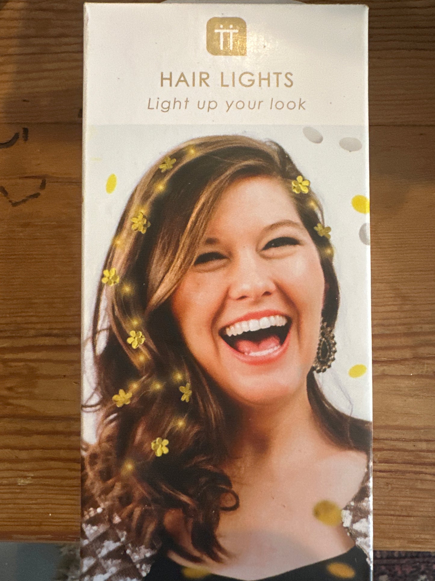 TT String Hair Lights Gold 1M Battery