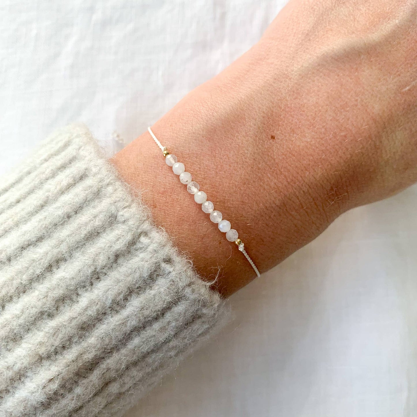Moonstone Silk Bracelet