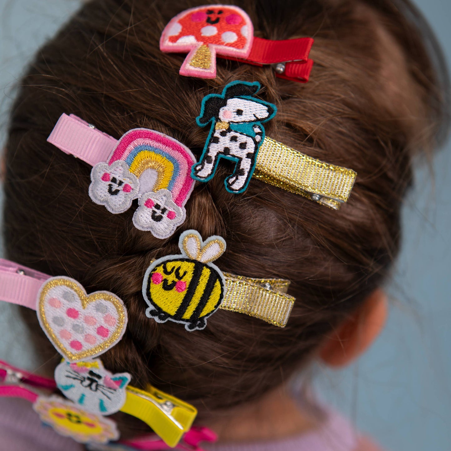 Kid’s Hair Clips - Toadstools (Set of 2)