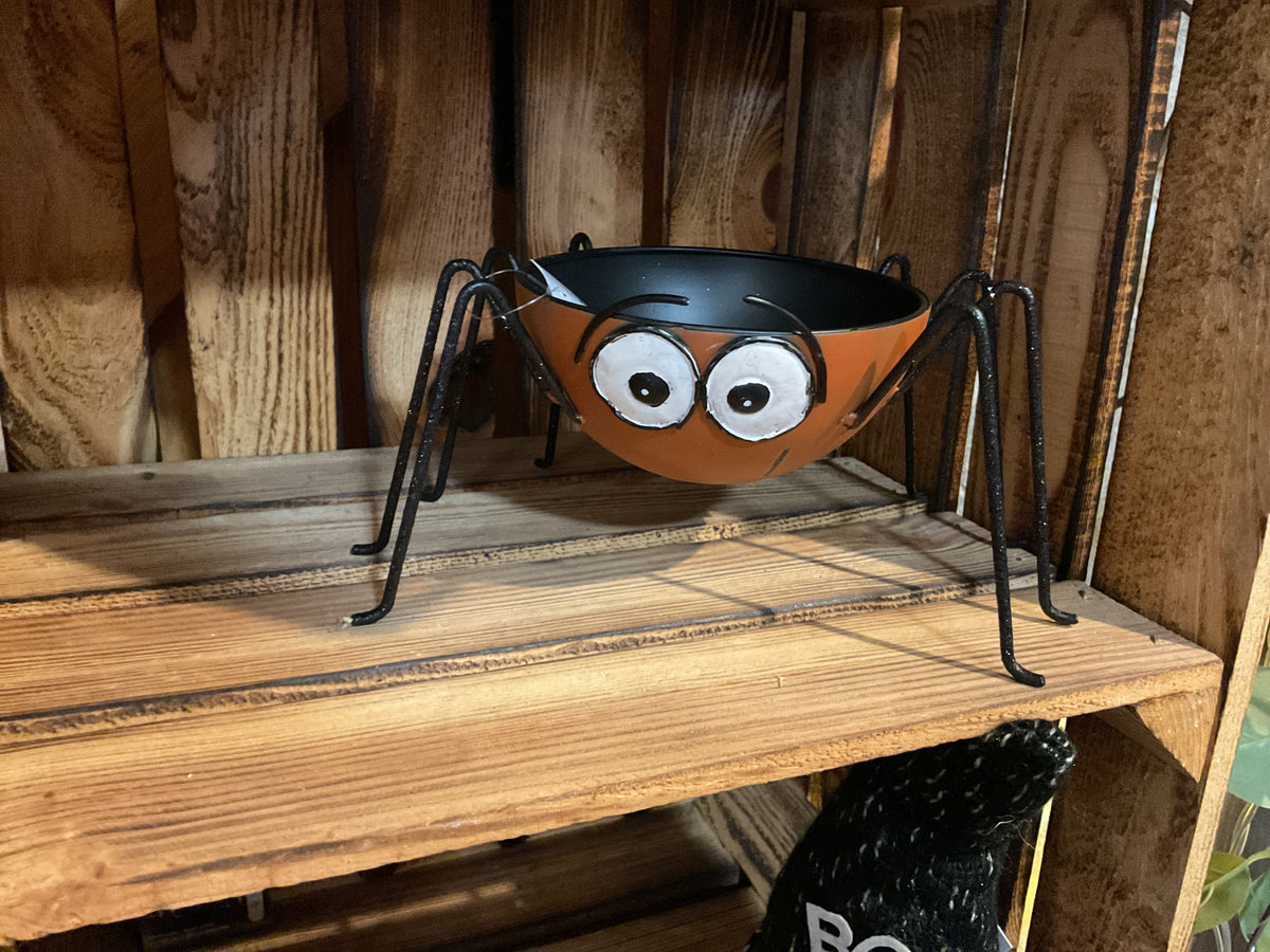 HS Metal Orange Spider Bowl