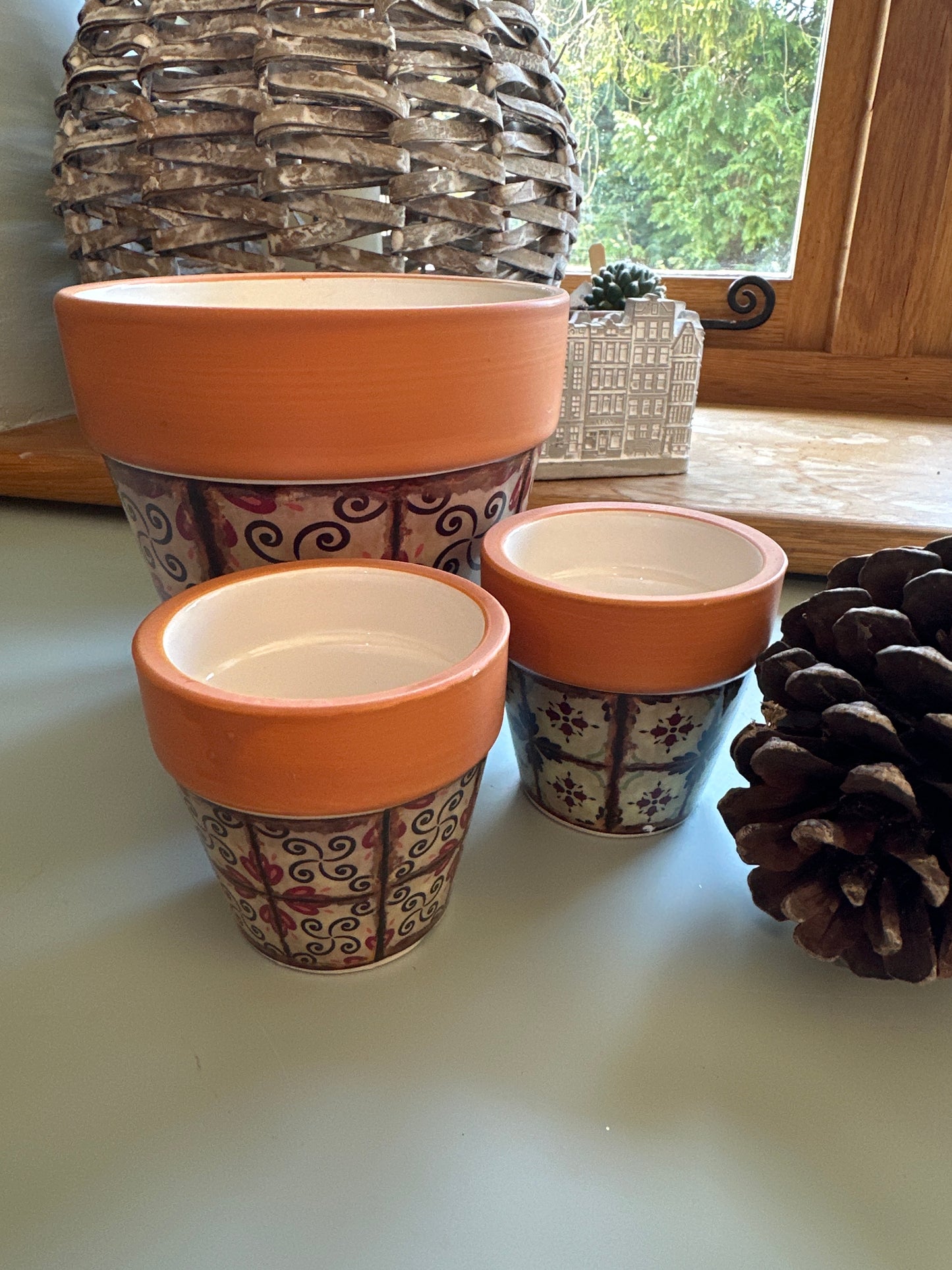 HS Large Mosaic Print Plant Pot