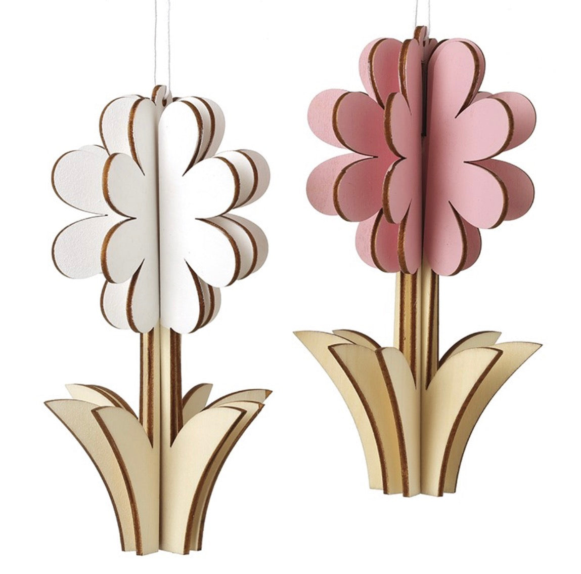 HS Wooden Hanging Flower