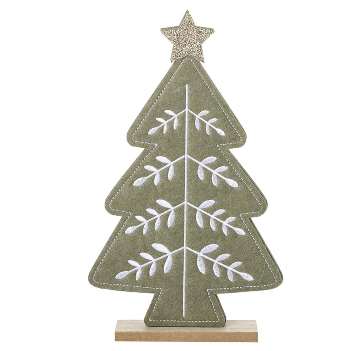 HS Felt Embroidered Standing Tree