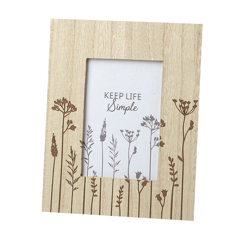 HS Wooden Floral Frame