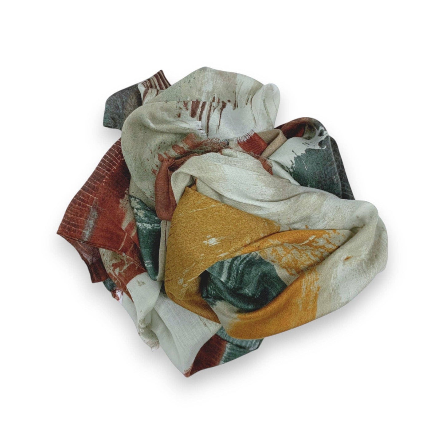 Brush Stroke Print Scarf