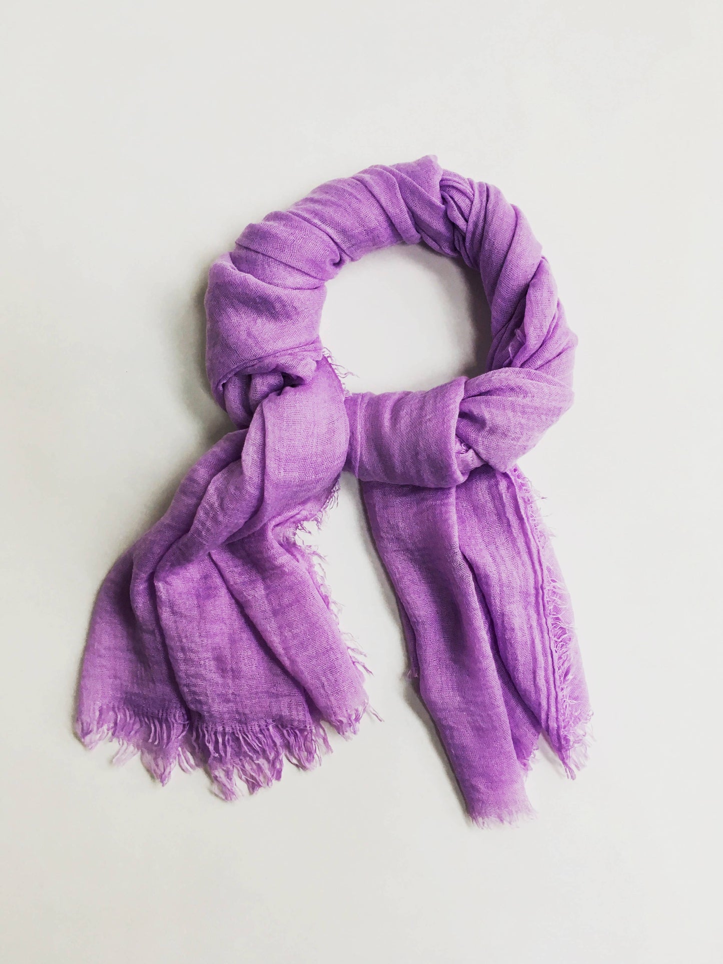 Cariceprints… Hand printed linen mix scarf in Blackthorn