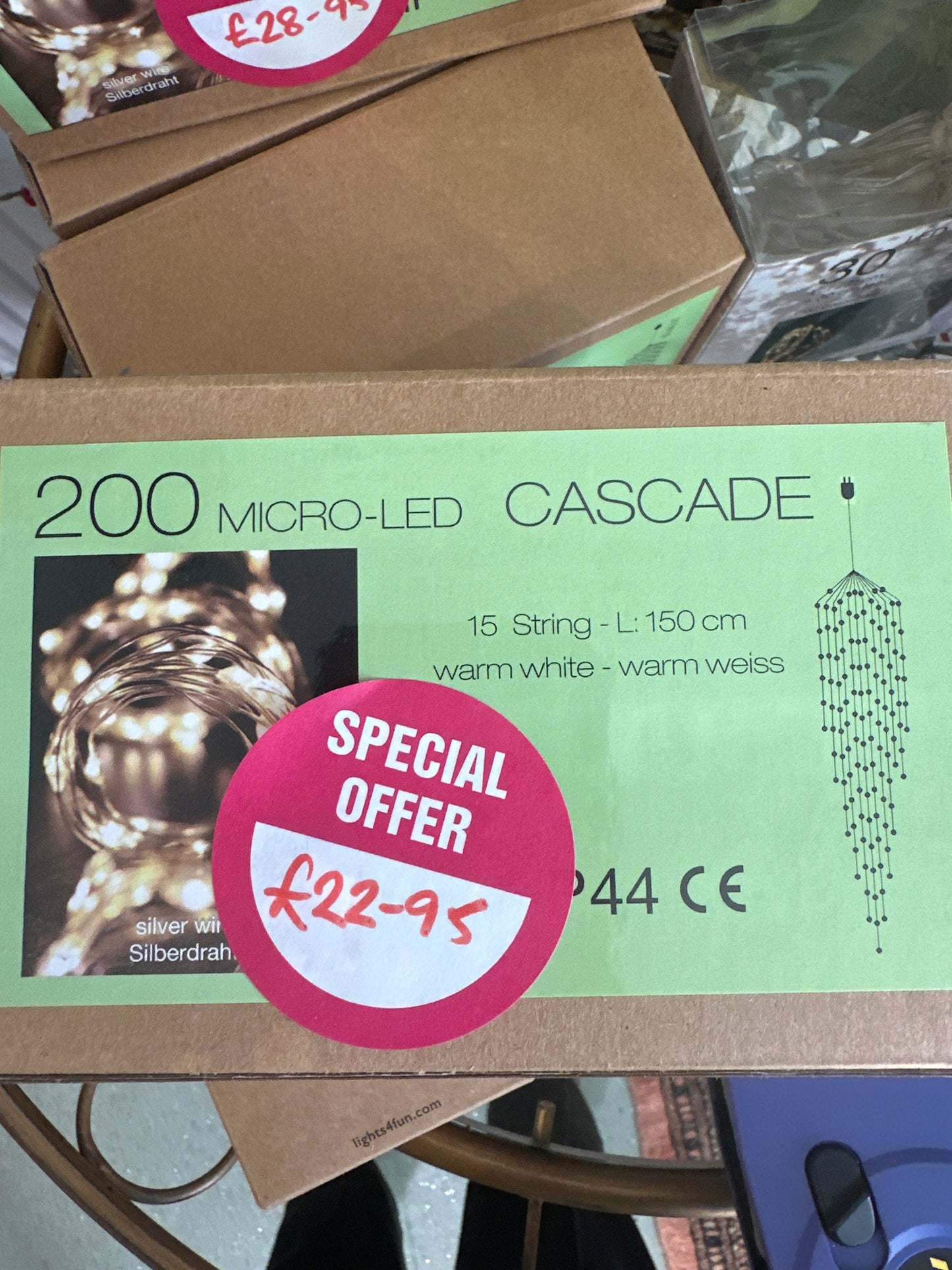 HS 200 Micro LED Cascade Lights Indoor Warm White 1.5m