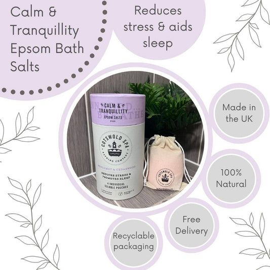 Calm & Tranquillity 1kg Luxury Epsom Salts with Bergamot