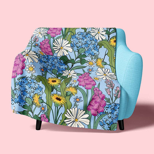 COTTAGE GARDEN FLEECE BLANKET