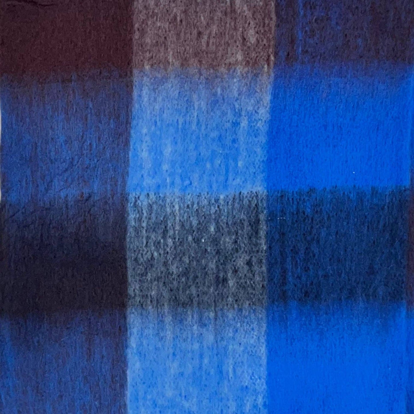 Fluffy Soft Check Print Winter Scarf