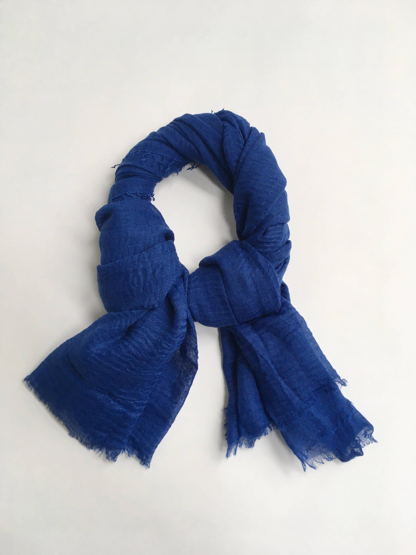 Cariceprints… Hand printed linen mix scarf in Blackthorn