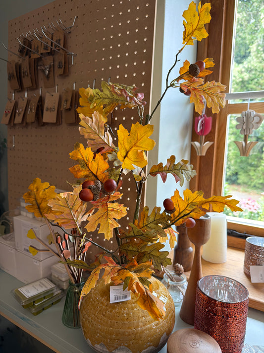 HS Individual Faux Oak Leaf Spray
