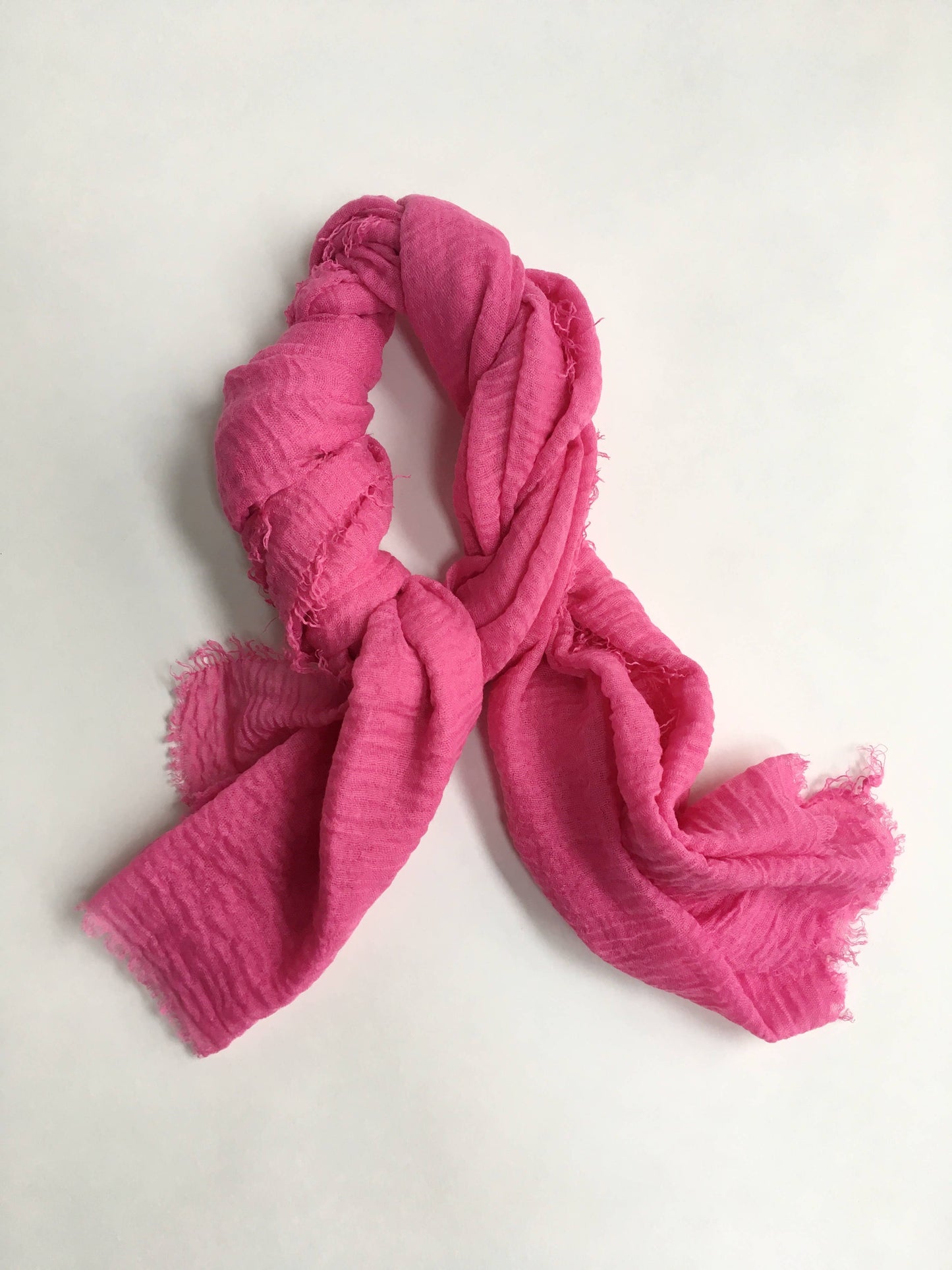 Cariceprints… Hand printed linen mix scarf in Spring Fling