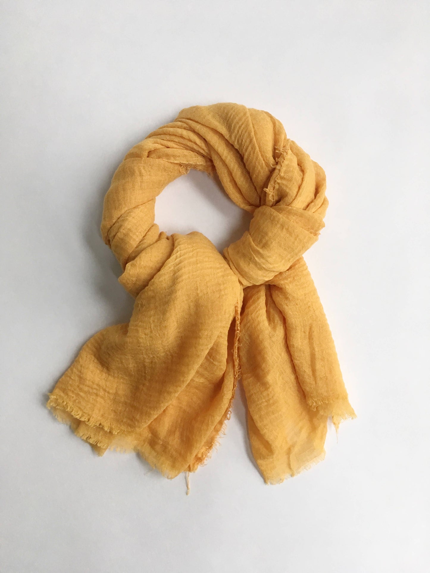 Cariceprints… Hand printed linen mix scarf printed in Daisy