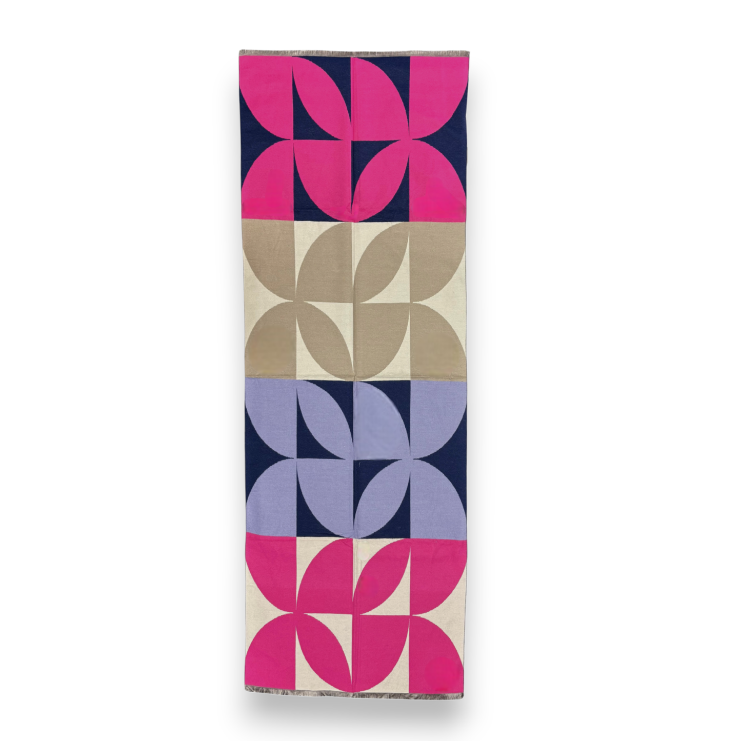 New Retro Print Cashmere Blend Winter Scarf