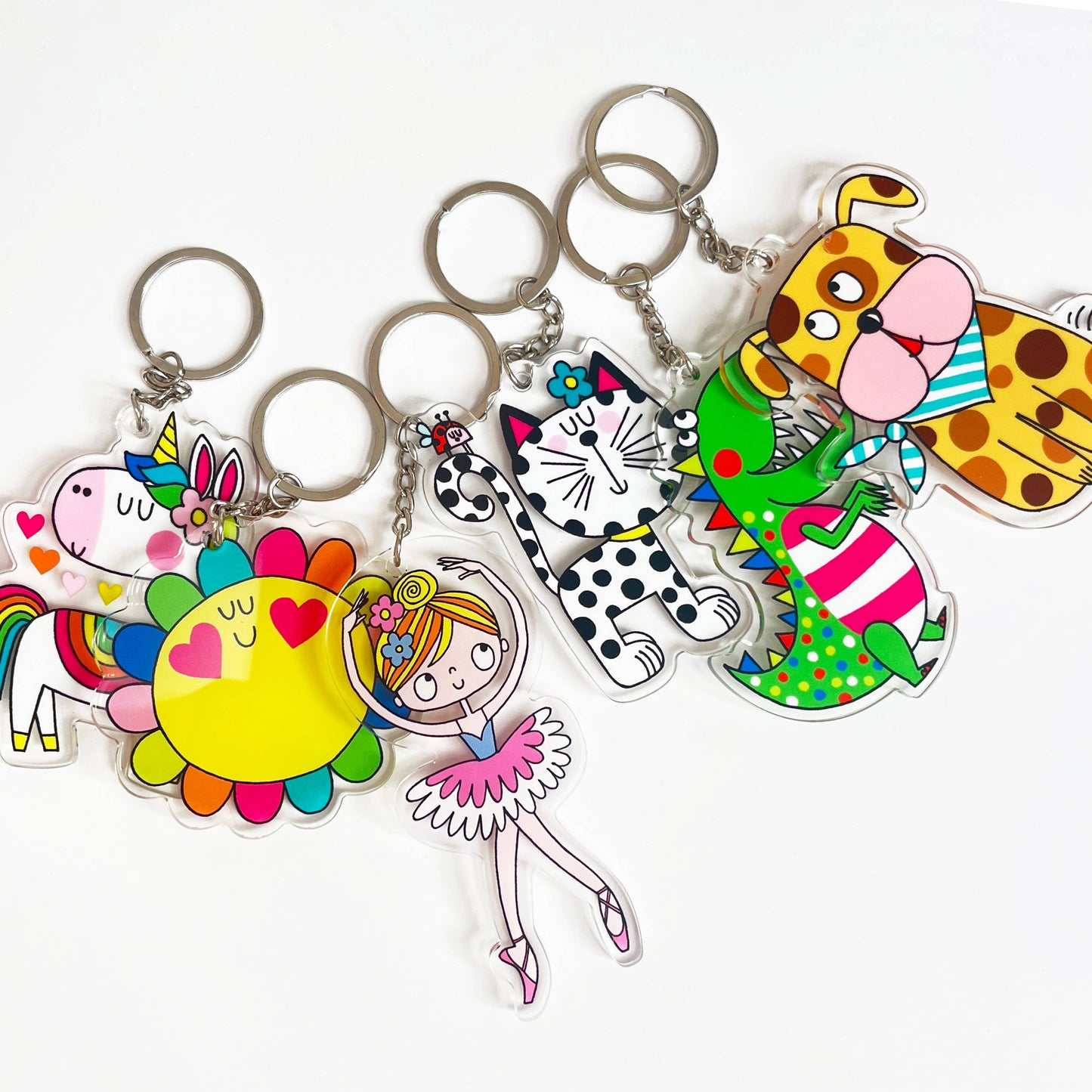 Acrylic Keyrings - Flower