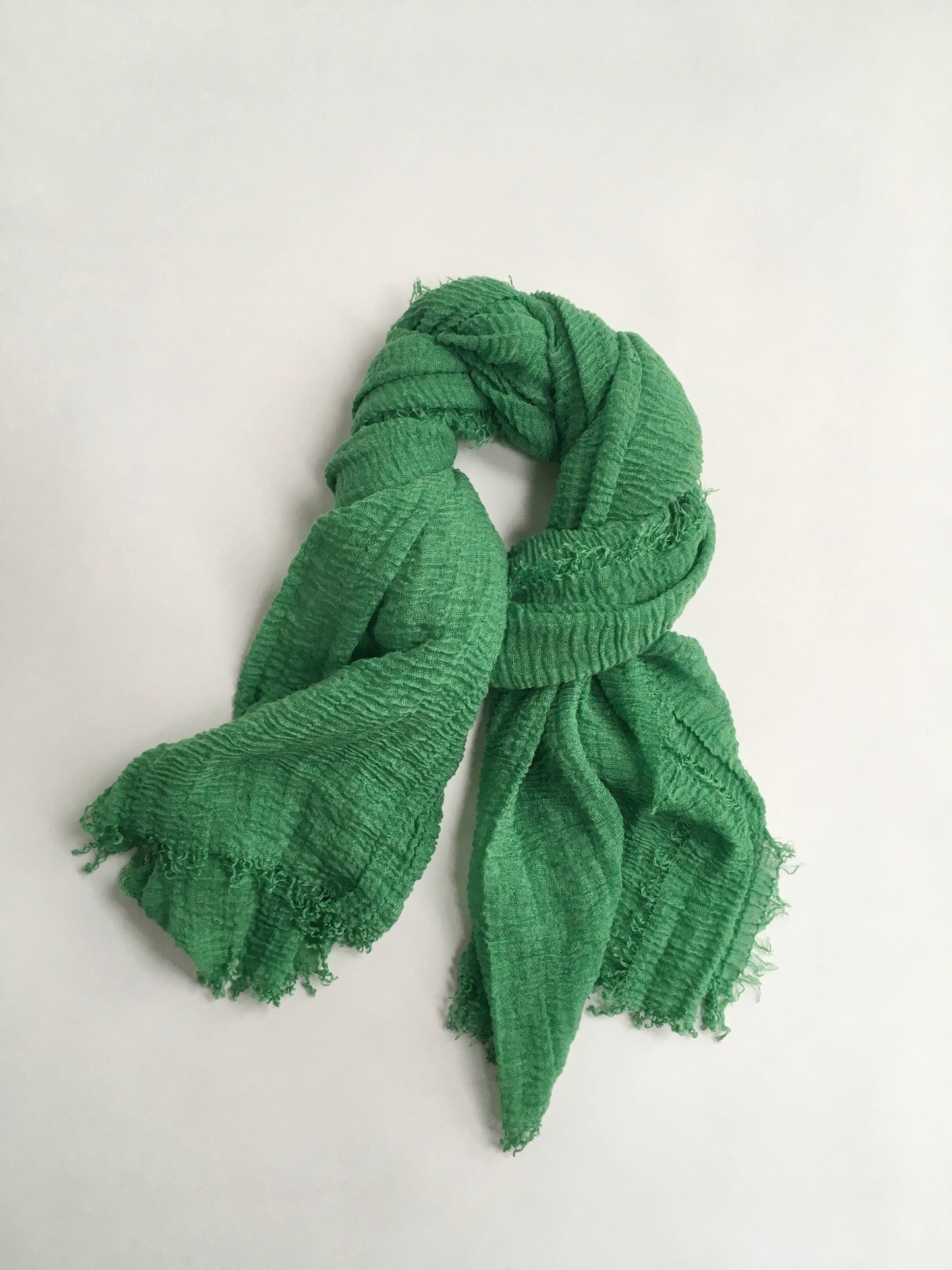 Cariceprints… Hand printed linen mix scarf printed in Daisy