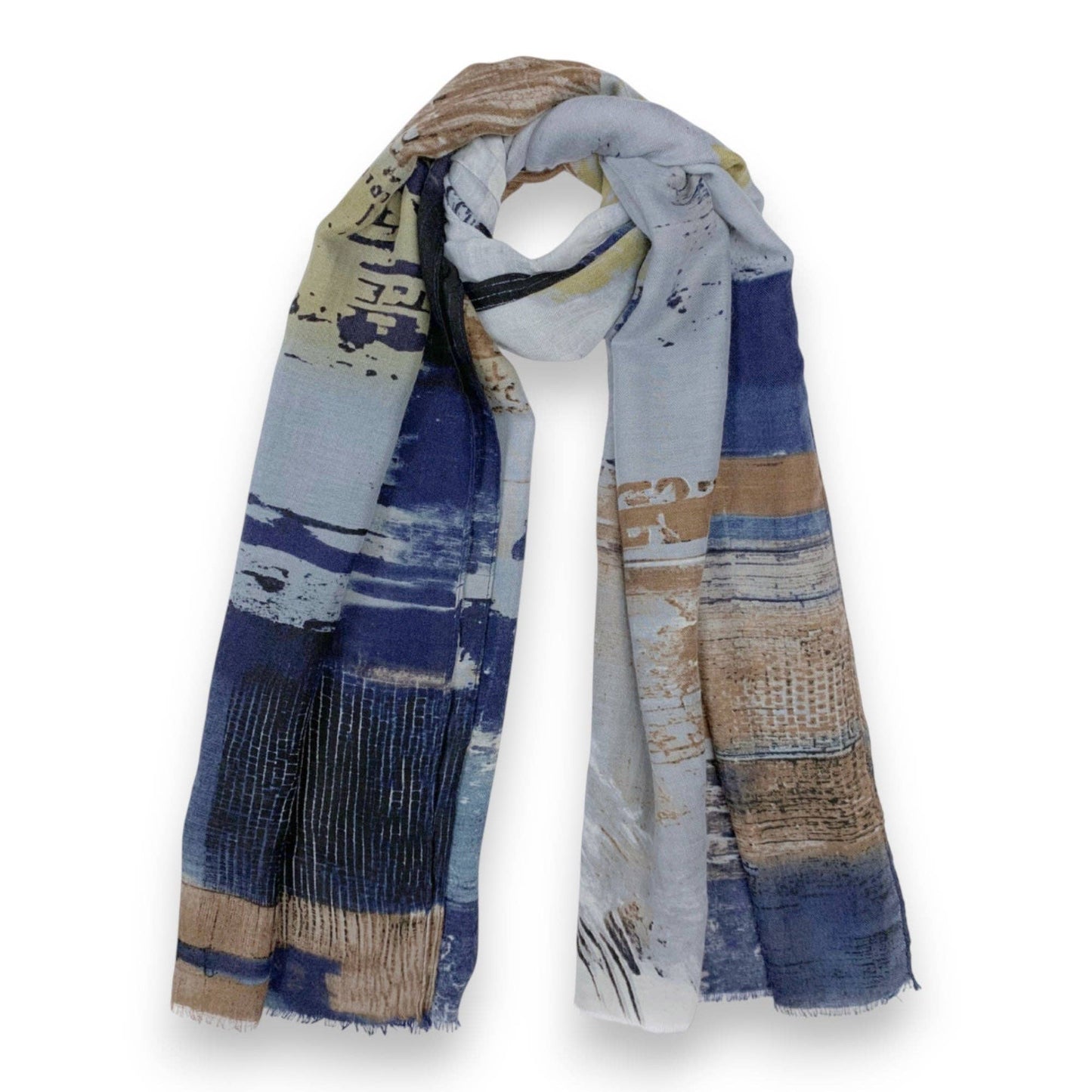 Brush Stroke Print Scarf