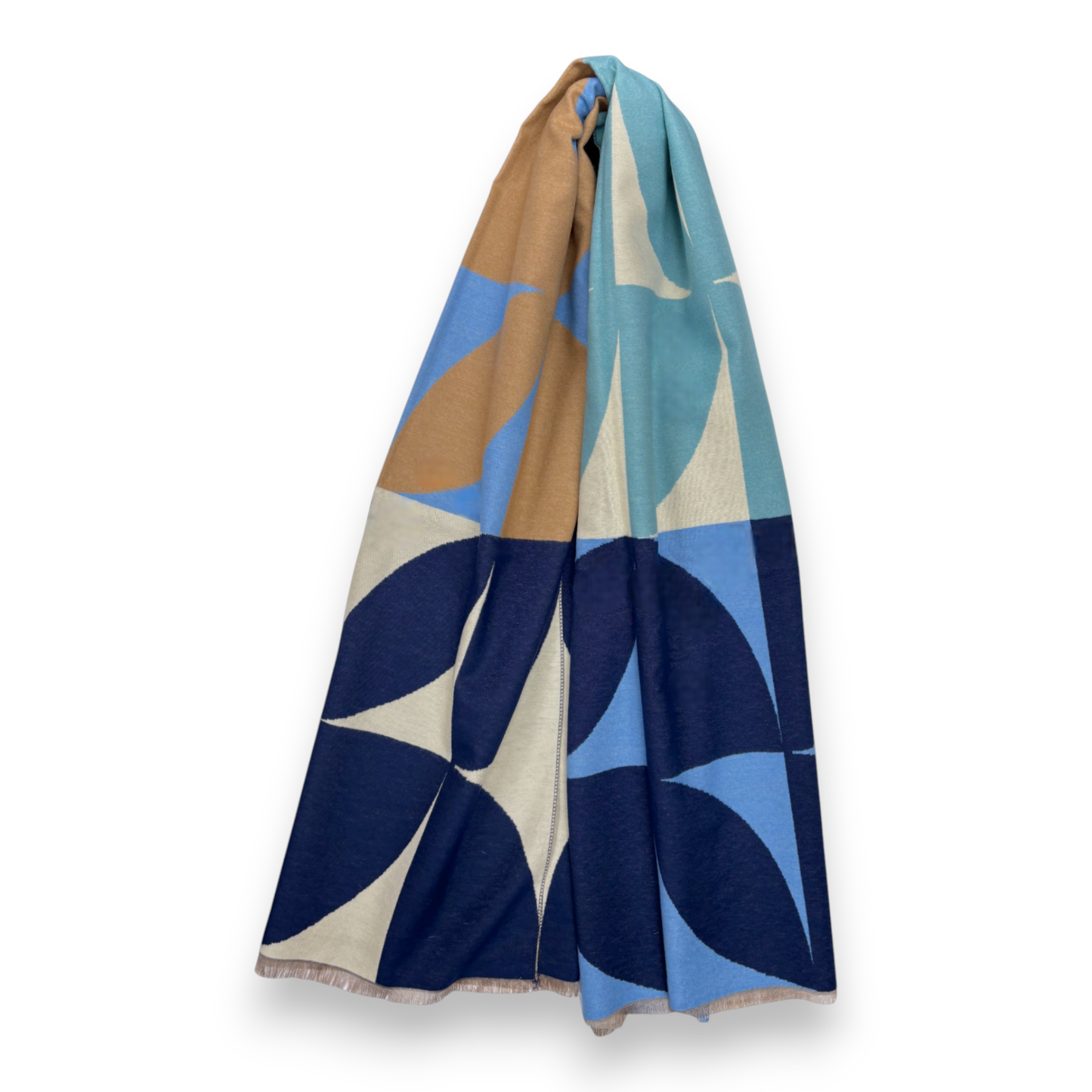 New Retro Print Cashmere Blend Winter Scarf
