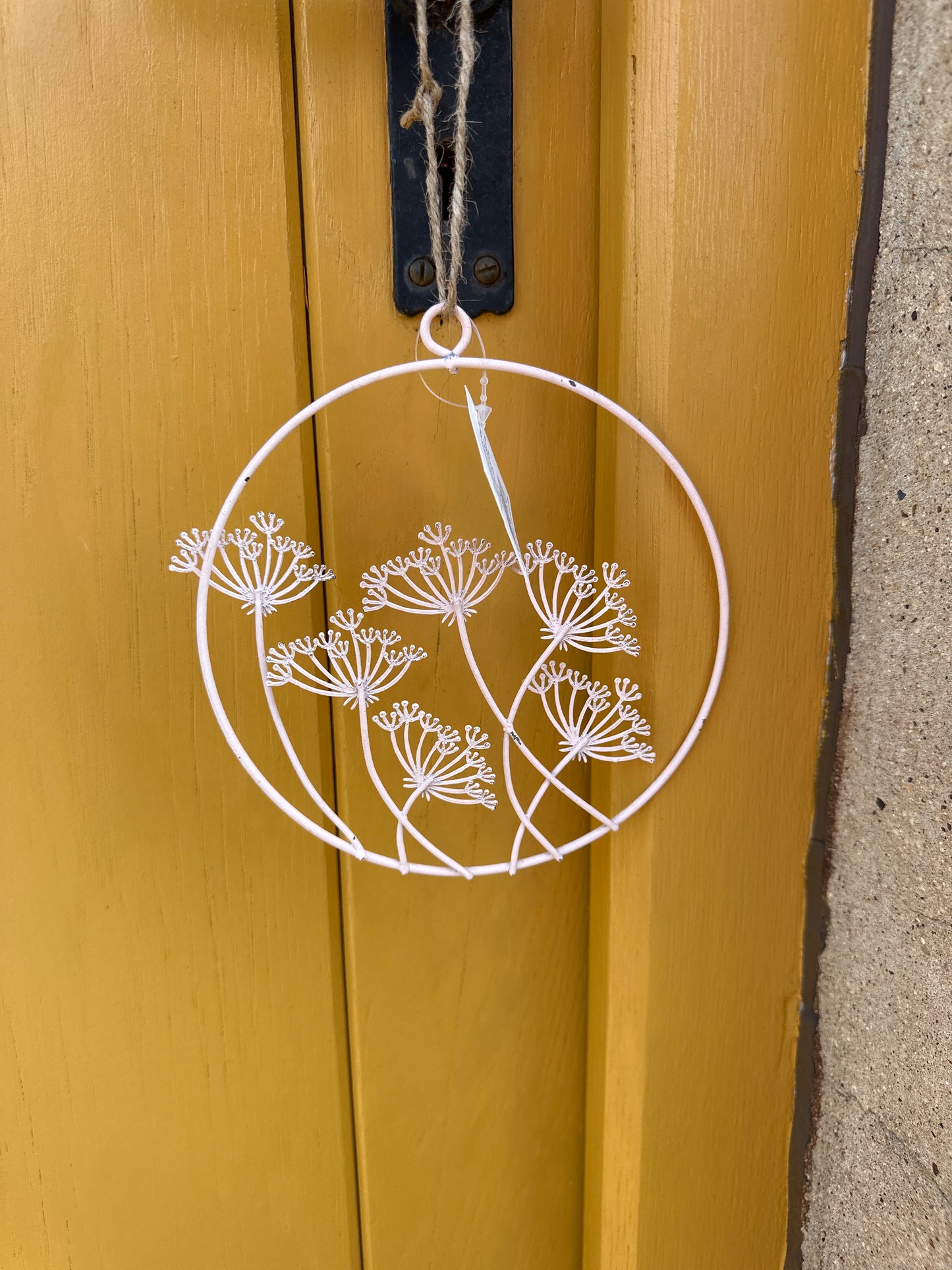 Hanging Metal Floral Hoop