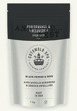 Performance & Recovery 1kg Luxury Epsom Salts with Noir