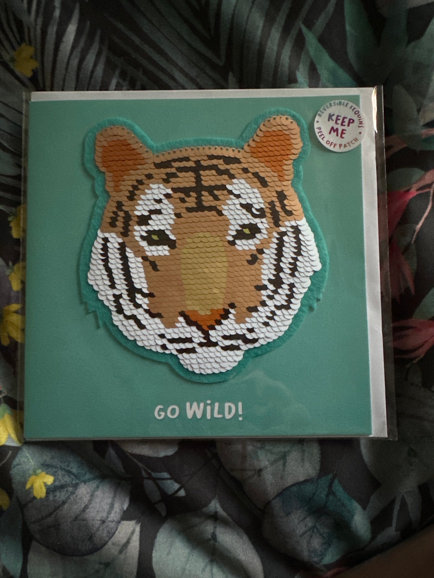 Redback Shine Greeting Cards featuring a detachable sequin patch