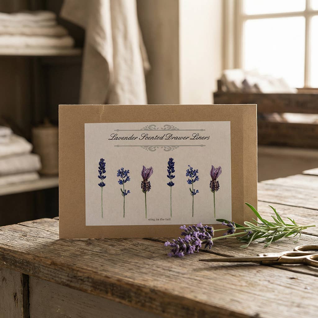 BOTANICAL COLLECTION - LAVENDER SCENTED DRAWER LINERS