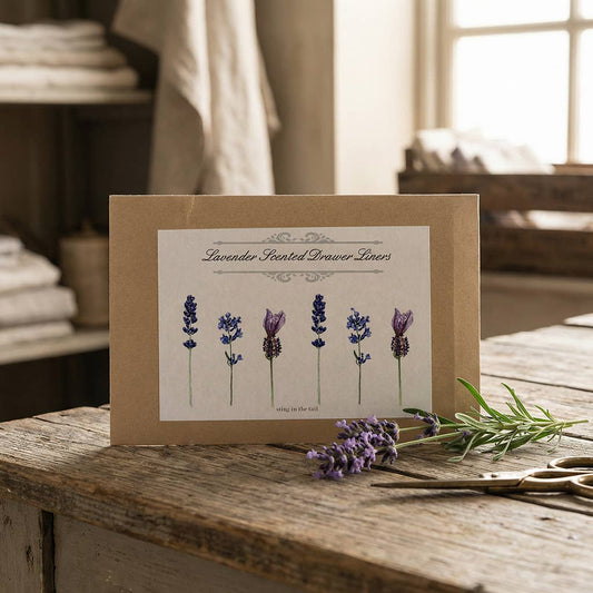 BOTANICAL COLLECTION - LAVENDER SCENTED DRAWER LINERS