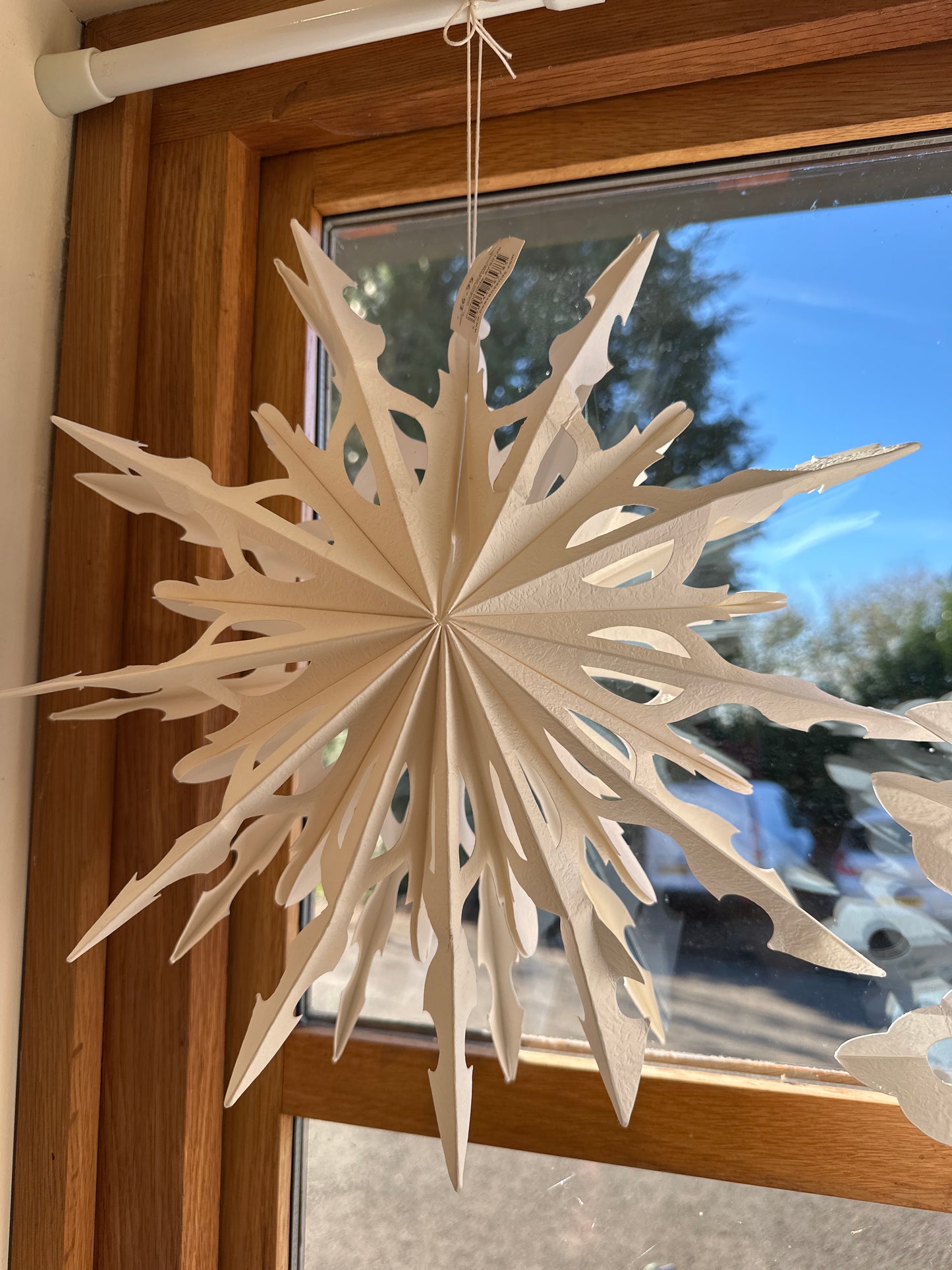 HS Origami White Paper Snowflakes