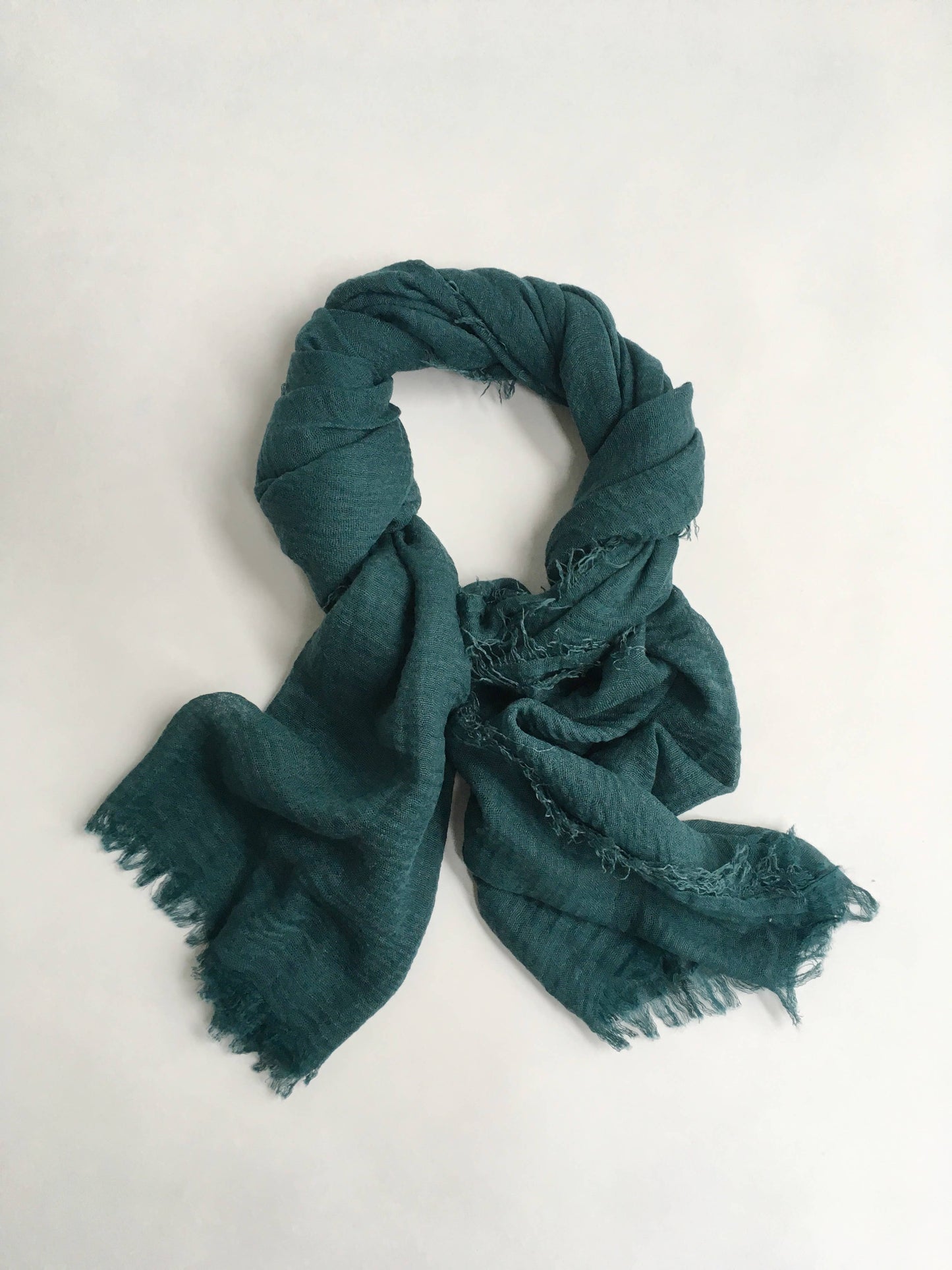 Cariceprints… Hand printed linen mix scarf in Spring Fling