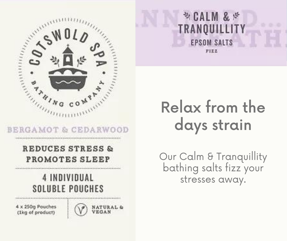 Calm & Tranquillity 1kg Luxury Epsom Salts with Bergamot