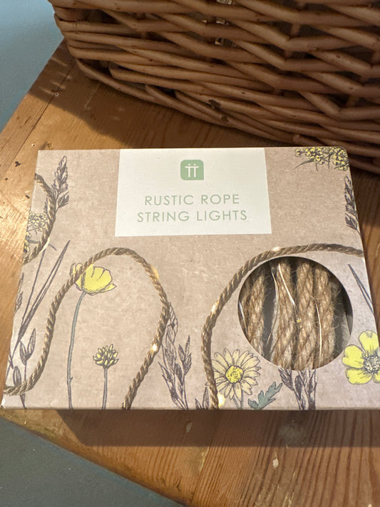 TT Rustic Rope String Lights 3M Indoor ( Battery )