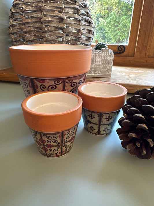 HS Large Mosaic Print Plant Pot