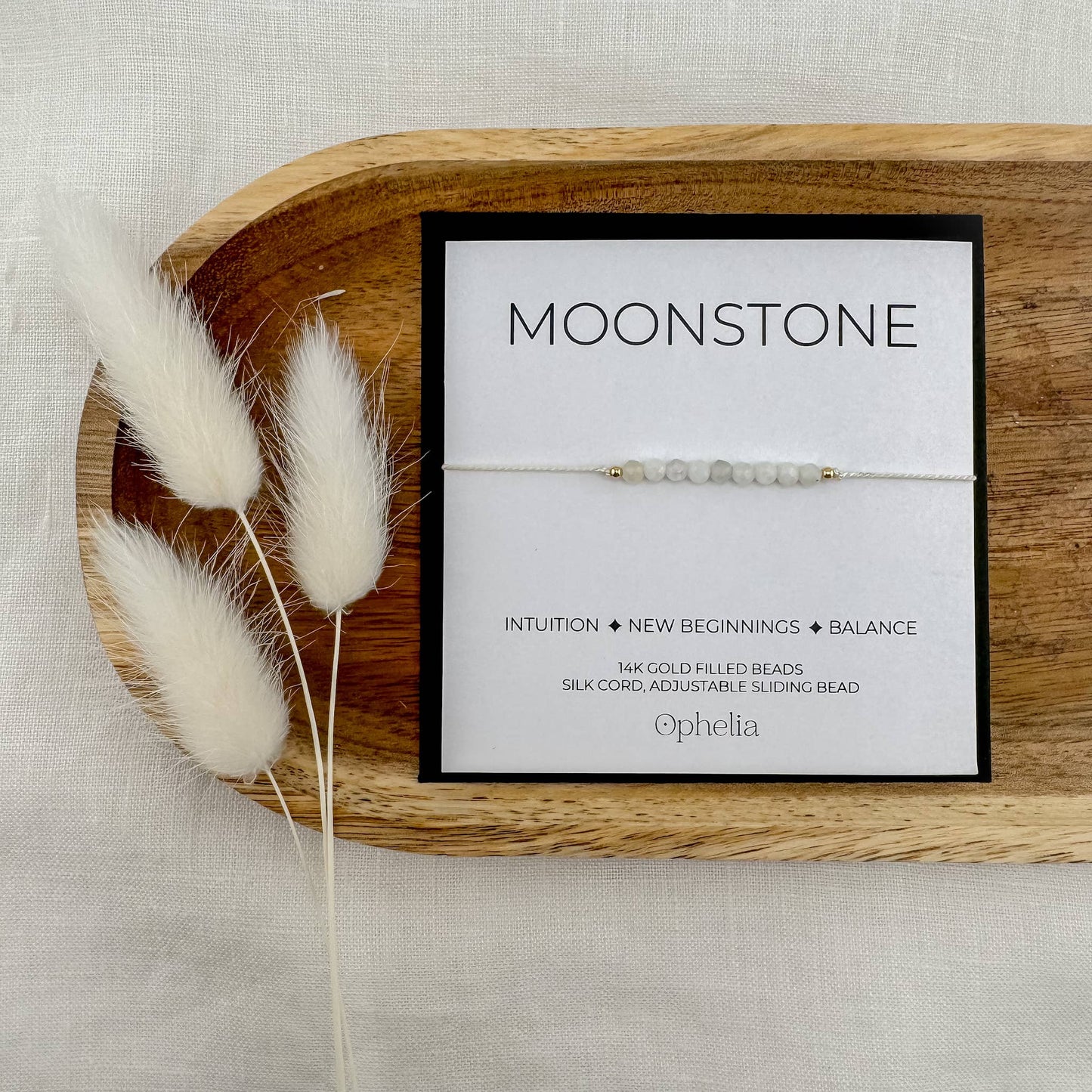 Moonstone Silk Bracelet