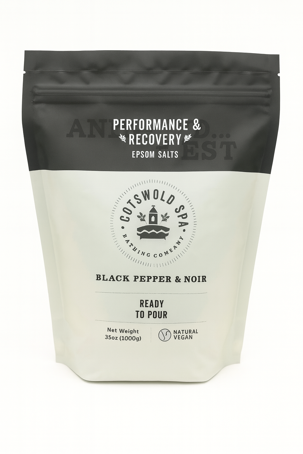 Performance & Recovery 1kg Luxury Epsom Salts with Noir