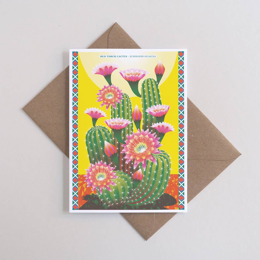 Cactus greetings card