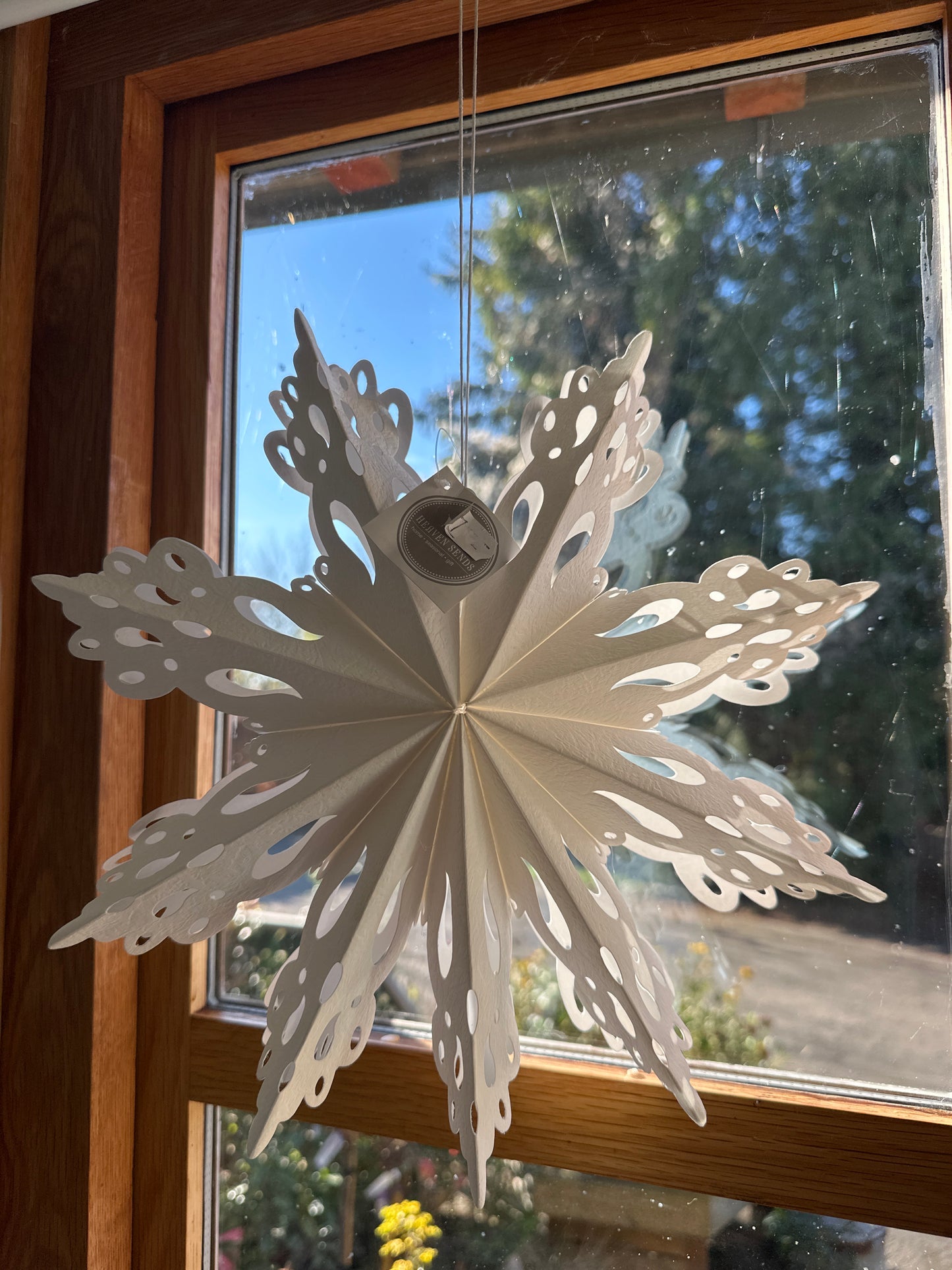 HS Origami White Paper Snowflakes