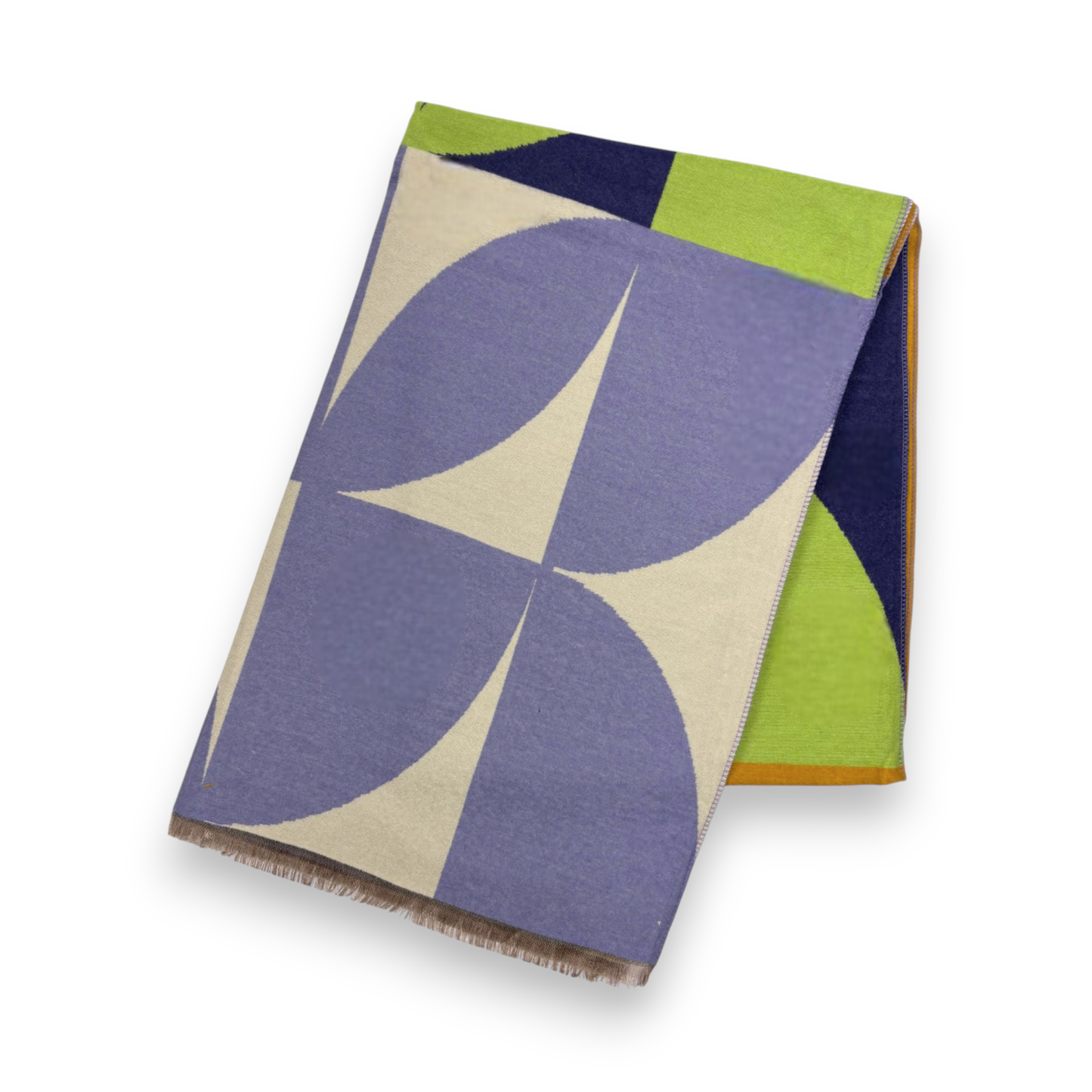 New Retro Print Cashmere Blend Winter Scarf
