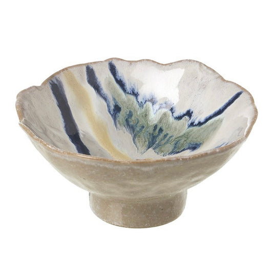 HS White & Blue Porcelain Bowl