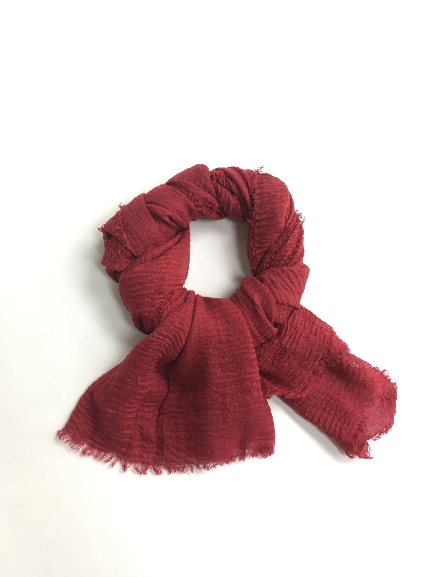 Cariceprints… Hand printed linen mix scarf in Blackthorn