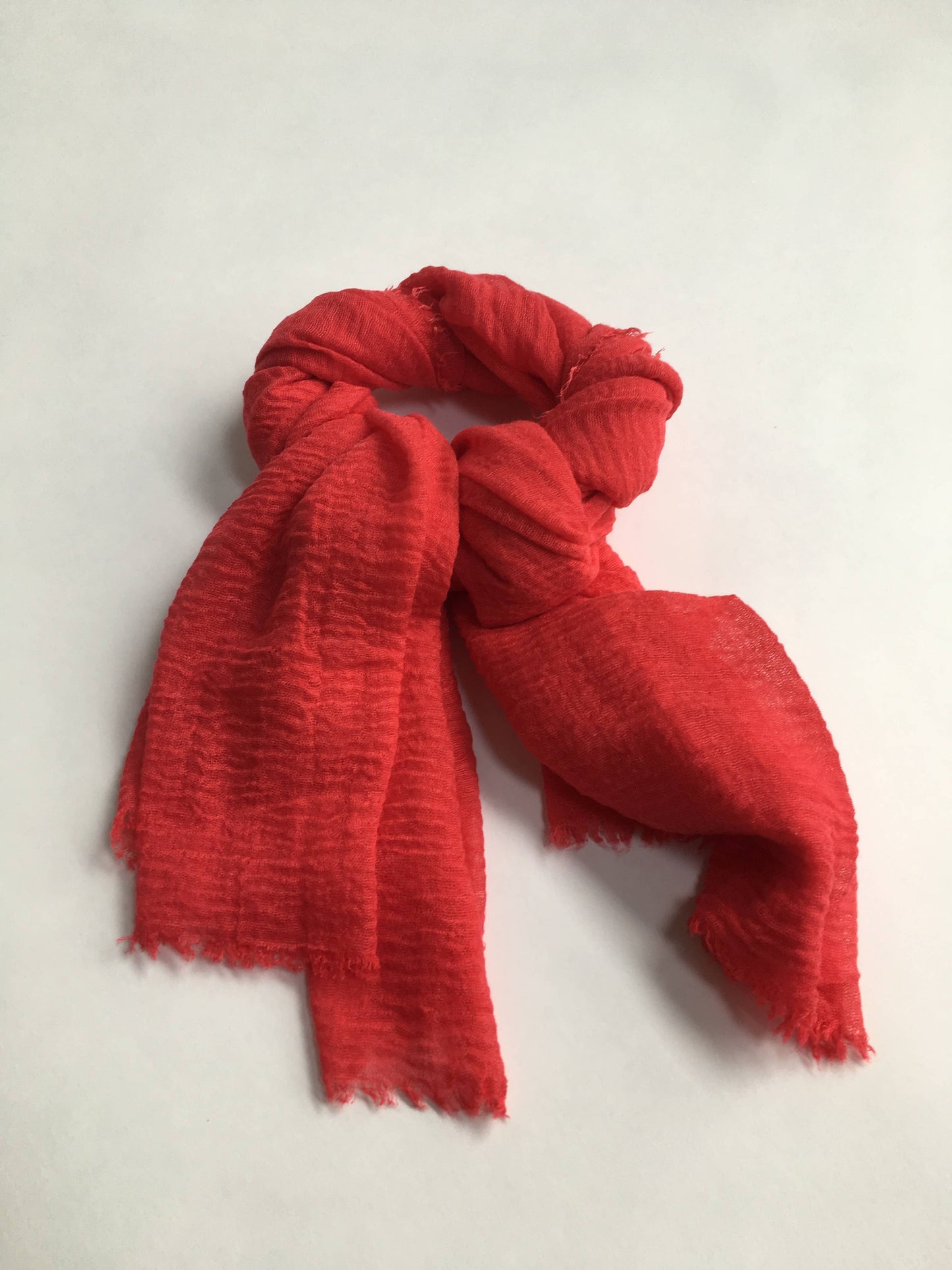 Cariceprints… Hand printed linen mix scarf in Blackthorn