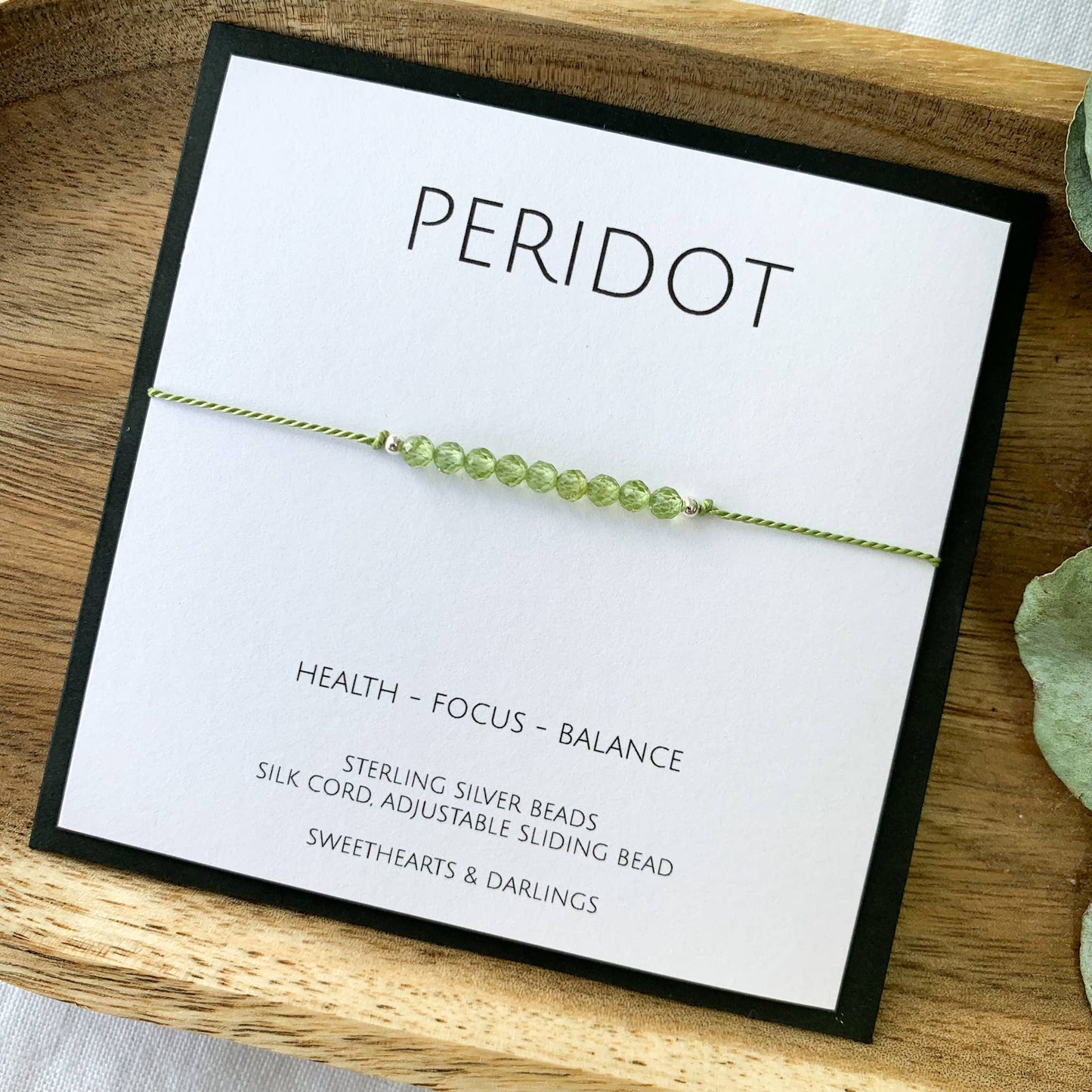 Peridot Silk Bracelet