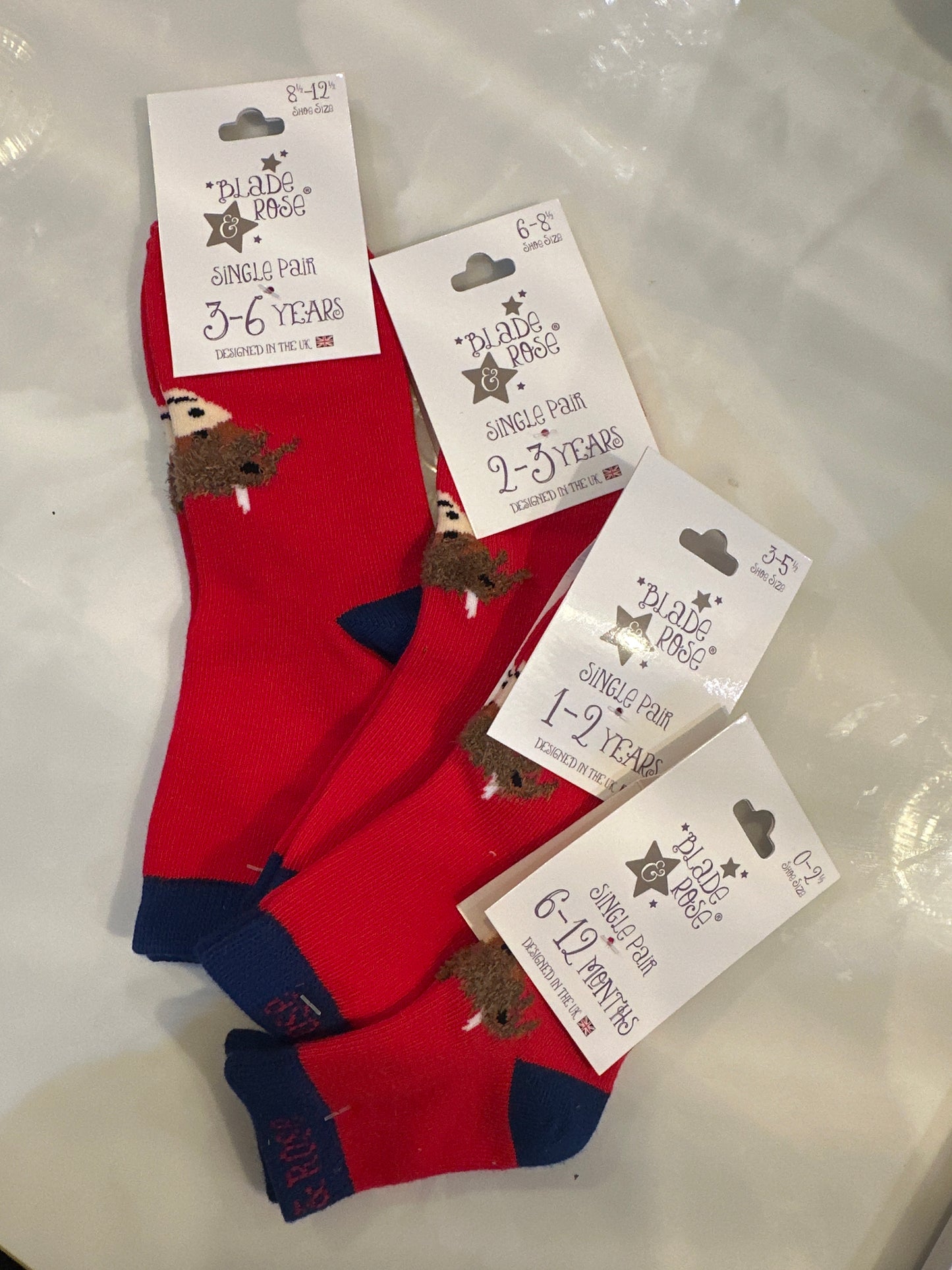 Blade & Rose Fluffy Highland Cow Socks
