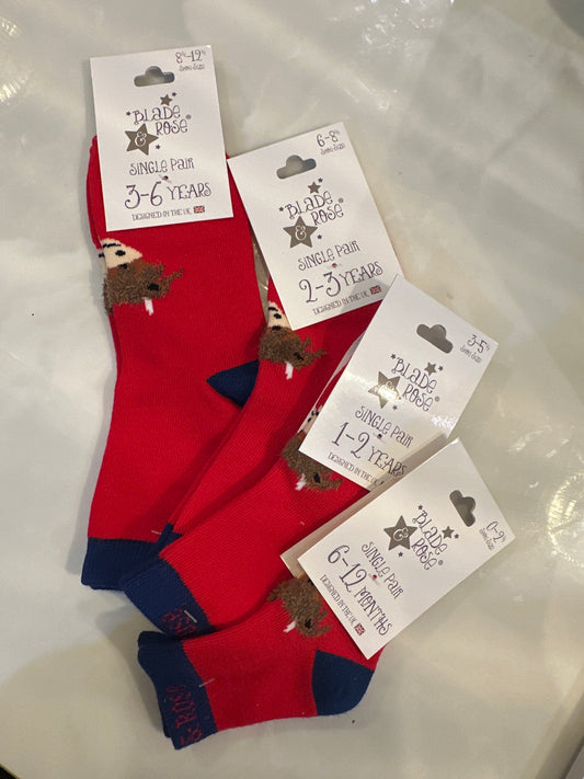 Blade & Rose Fluffy Highland Cow Socks