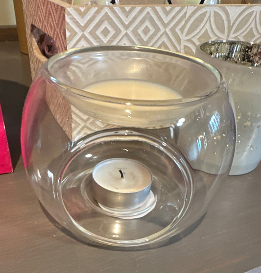 Belly Button Clear Glass Wax Melt Burner