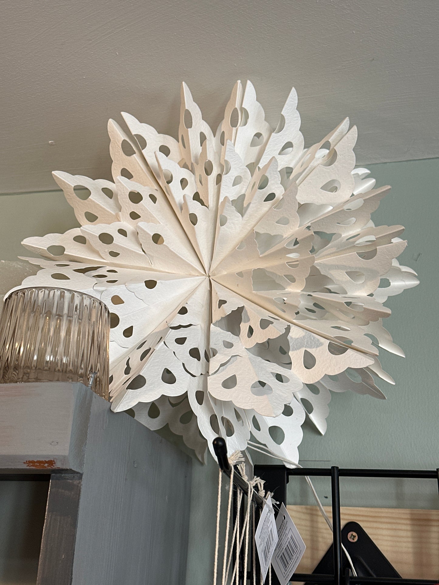 HS Origami White Paper Snowflakes