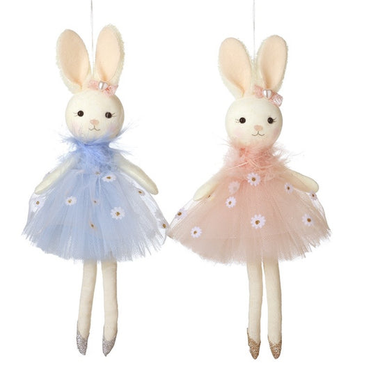 HS Individual Hanging Bunnies Blue/Pink