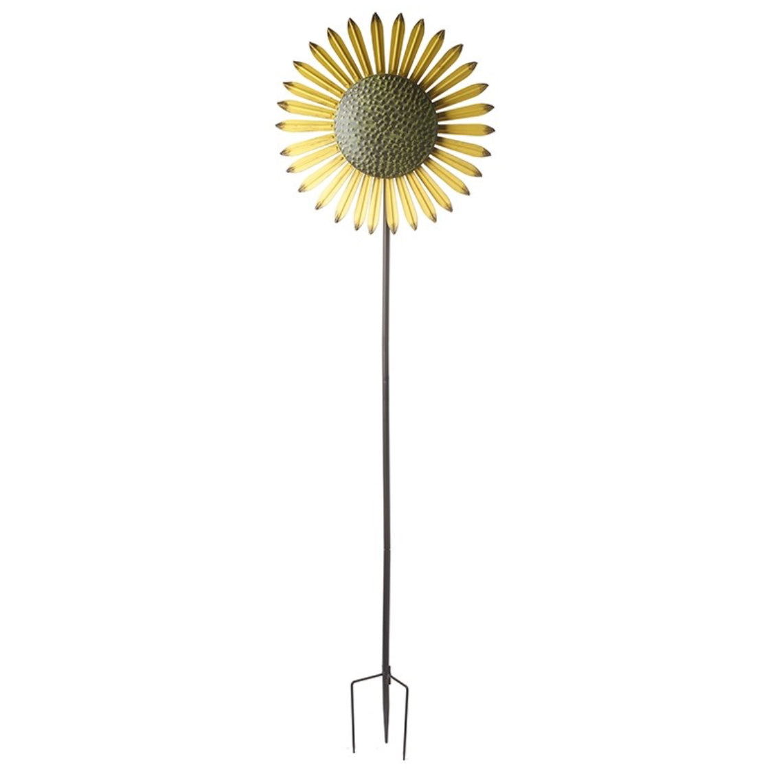 HS Metal Sunflower Windmill Garden Stake