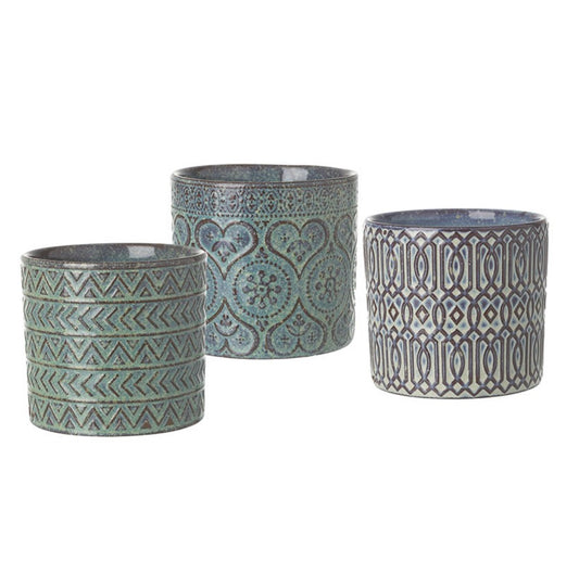 HS Patterned Ceramic Pot Mix