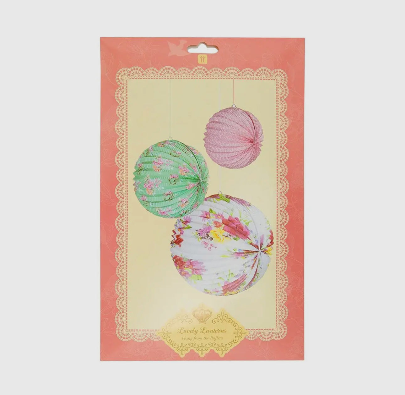 TT 3 Paper Lanterns Pastel Floral